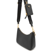 Load image into Gallery viewer, PRADA Saffiano Leather Re-Edition 2005 Black1BH204 Leather
