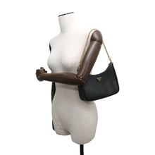 Load image into Gallery viewer, PRADA Saffiano Leather Re-Edition 2005 Black1BH204 Leather
