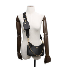 Load image into Gallery viewer, PRADA Saffiano Leather Re-Edition 2005 Black1BH204 Leather
