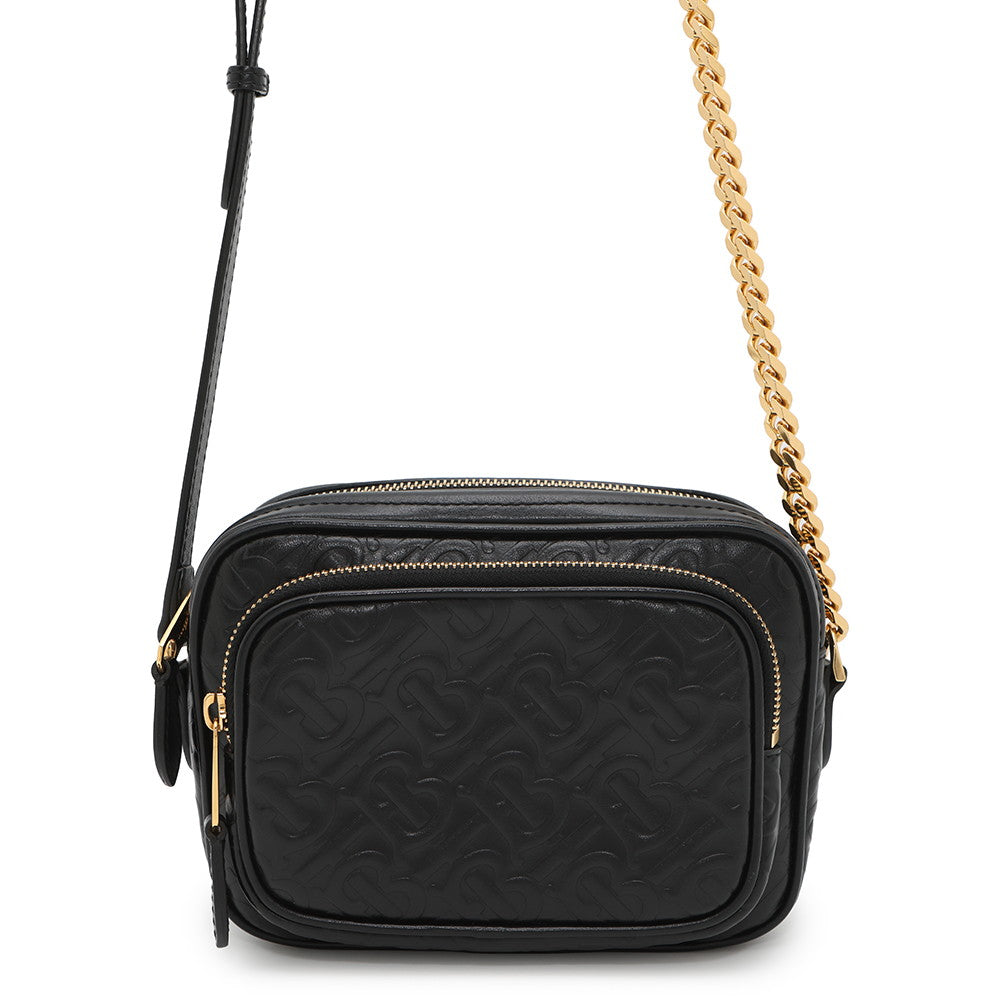 BURBERRY Camera bag Black8015241 Leather Size SM
