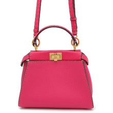 将图像加载到图库查看器中，FENDI Selleria Peekaboo 2wayBag Pink8BN244 Leather Size Mini
