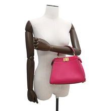 将图像加载到图库查看器中，FENDI Selleria Peekaboo 2wayBag Pink8BN244 Leather Size Mini
