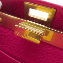将图像加载到图库查看器中，FENDI Selleria Peekaboo 2wayBag Pink8BN244 Leather Size Mini
