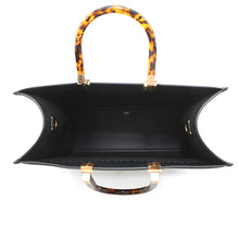 Load image into Gallery viewer, FENDI Sunshine Tote Bag Black8BH386 Calf Leather Size Medium
