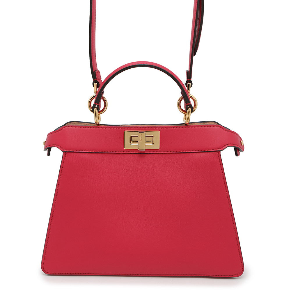 FENDI ★Peekaboo I see you Pink8BN327 Leather Size Small