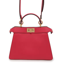 将图像加载到图库查看器中，FENDI Peekaboo I see you Pink8BN327 Leather Size Small
