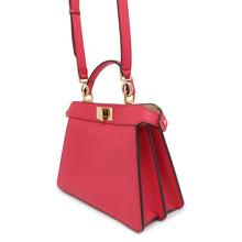 将图像加载到图库查看器中，FENDI Peekaboo I see you Pink8BN327 Leather Size Small
