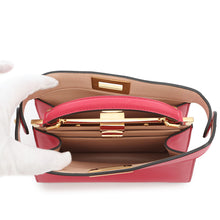 将图像加载到图库查看器中，FENDI Peekaboo I see you Pink8BN327 Leather Size Small
