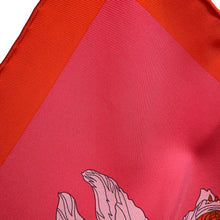 Load image into Gallery viewer, HERMES Carre Robe Legere Size 45 Vermillon/Rose/Gris Silk100%

