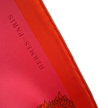 Load image into Gallery viewer, HERMES Carre Robe Legere Size 45 Vermillon/Rose/Gris Silk100%
