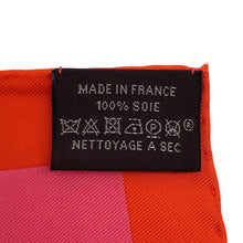 Load image into Gallery viewer, HERMES Carre Robe Legere Size 45 Vermillon/Rose/Gris Silk100%
