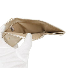 将图像加载到图库查看器中，JIMMY CHOO Nemo Crystal Star Studded Tri-fold Wallet Light GoldNEMOAUR MetalicNappa Leather
