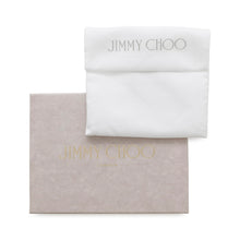 将图像加载到图库查看器中，JIMMY CHOO Nemo Crystal Star Studded Tri-fold Wallet Light GoldNEMOAUR MetalicNappa Leather

