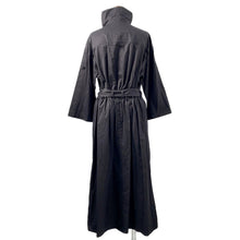 将图像加载到图库查看器中，HERMES Loose dress with belt Size 34 BlackH5H0543DV0234 Cotton100%
