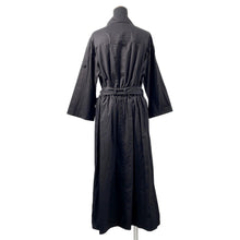 将图像加载到图库查看器中，HERMES Loose dress with belt Size 34 BlackH5H0543DV0234 Cotton100%
