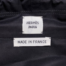 将图像加载到图库查看器中，HERMES Loose dress with belt Size 34 BlackH5H0543DV0234 Cotton100%
