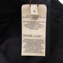 将图像加载到图库查看器中，HERMES Loose dress with belt Size 34 BlackH5H0543DV0234 Cotton100%
