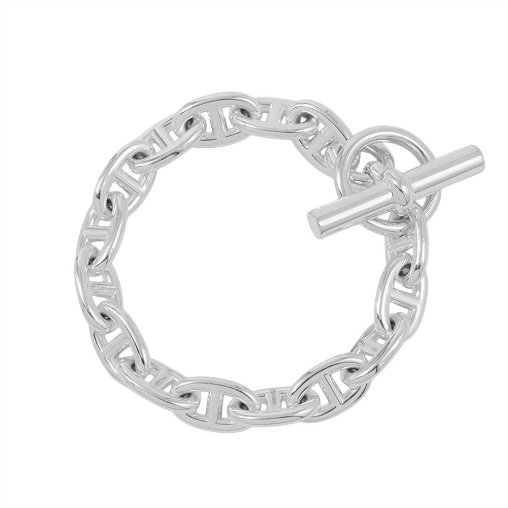 HERMES Chaine d'Ancre Bracelet 15 frames Size MM SV925