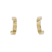 将图像加载到图库查看器中，CARTIER Love Hoop Earrings Size SmallB8028800 18K Yellow Gold
