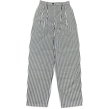 Load image into Gallery viewer, CHANEL Coco Beach Striped Pants Size 34 Black/WhiteP76233 Cotton 97% Polyurethane 3%
