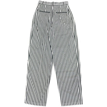 Load image into Gallery viewer, CHANEL Coco Beach Striped Pants Size 34 Black/WhiteP76233 Cotton 97% Polyurethane 3%
