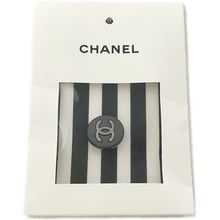 将图像加载到图库查看器中，CHANEL ★Coco Beach Striped Pants Size 34 Black/WhiteP76233 Cotton 97% Polyurethane 3%
