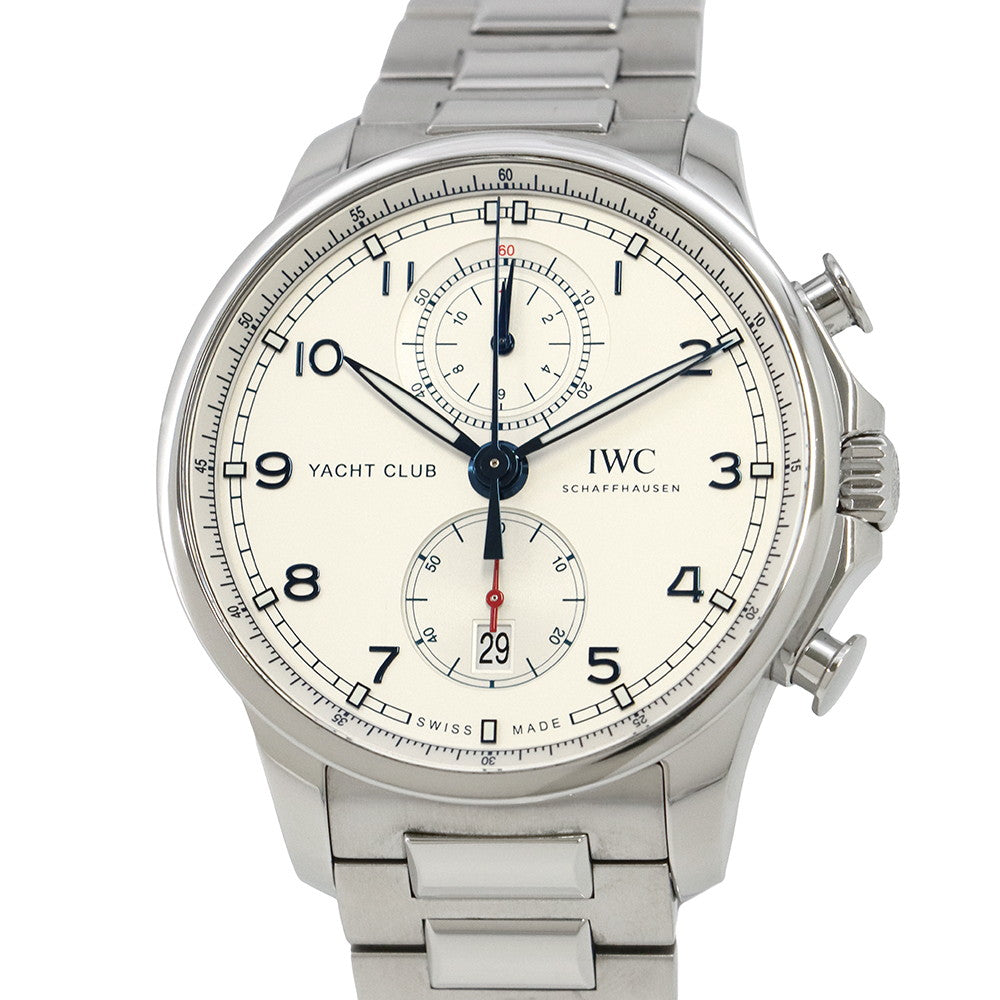 IWC Portuguese Yacht Club Chronograph W44.6mm Stainless Steel Silver DialIW390702