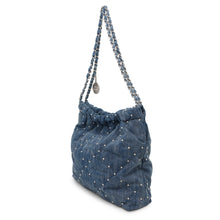 Load image into Gallery viewer, CHANEL CHANEL 22 Matelasse ChainShoulder Bag BlueAS3260 Denim Size Small
