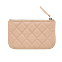 Load image into Gallery viewer, CHANEL CC Logo Matelasse Mini Pouch BeigeAP4335 Caviar Leather
