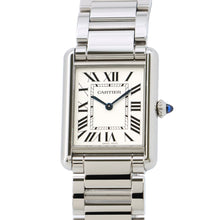 将图像加载到图库查看器中，CARTIER Tank Solo LM W25.5mm x H33.7mm Stainless Steel Silver DialWSTA0052
