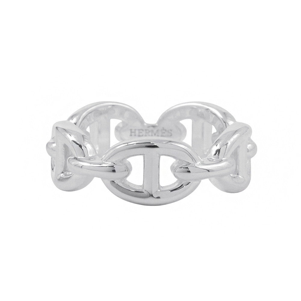 HERMES Chaine d'Ancre Anchene Ring Size PM/54/#14 SV925