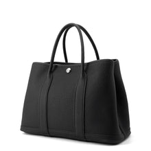 将图像加载到图库查看器中，HERMES Garden Party Black Negonda Leather Size TPM
