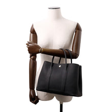 将图像加载到图库查看器中，HERMES Garden Party Black Negonda Leather Size TPM
