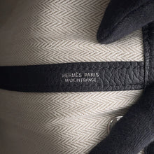 将图像加载到图库查看器中，HERMES Garden Party Black Negonda Leather Size TPM
