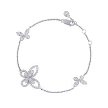 将图像加载到图库查看器中，GRAFF Butterfly Silhouette Diamond Bracelet Size MiniRGB416 18K White Gold
