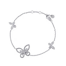 将图像加载到图库查看器中，GRAFF Butterfly Silhouette Diamond Bracelet Size MiniRGB416 18K White Gold
