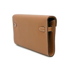 Load image into Gallery viewer, HERMES Kelly wallet long to go Gold Evercolor
