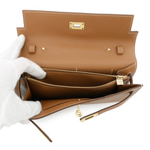 Load image into Gallery viewer, HERMES Kelly wallet long to go Gold Evercolor
