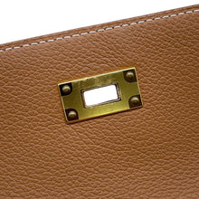 Load image into Gallery viewer, HERMES Kelly wallet long to go Gold Evercolor
