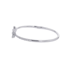 将图像加载到图库查看器中，GRAFF Wildflower Open Pavé Diamond Bangle Size 6.1&quot;RGB540 18K White Gold
