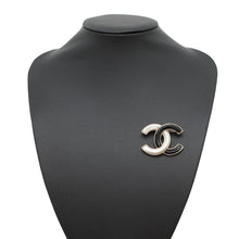 Load image into Gallery viewer, CHANEL CC Logo Brooch White/BlackAB9974 Gold Plated

