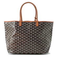Load image into Gallery viewer, GOYARD Saint Louis Natural/Black PVC Coated Canvas Leather Size PM
