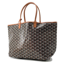 Load image into Gallery viewer, GOYARD Saint Louis Natural/Black PVC Coated Canvas Leather Size PM
