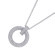 Load image into Gallery viewer, TIFFANY&amp;Co. T-One Circle Pendant72154568 18K White Gold
