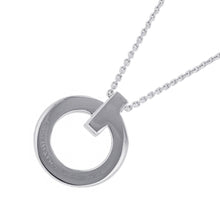 Load image into Gallery viewer, TIFFANY&amp;Co. T-One Circle Pendant72154568 18K White Gold
