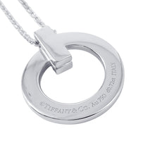 Load image into Gallery viewer, TIFFANY&amp;Co. T-One Circle Pendant72154568 18K White Gold

