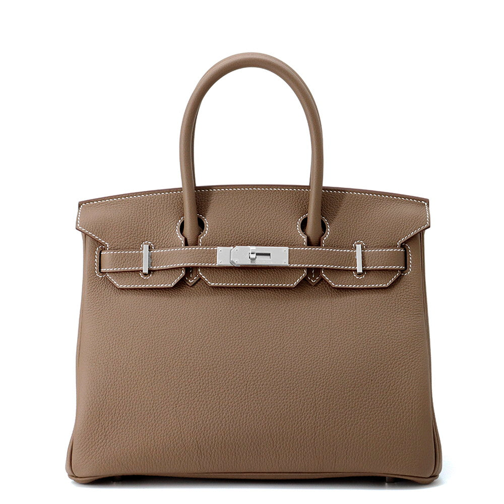 HERMES Birkin Etoupe Togo Leather Size 30
