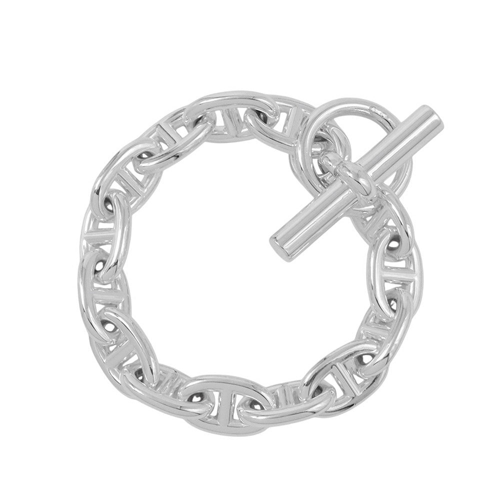 HERMES Chaine d'Ancre Bracelet 14 frames Size MM SV925
