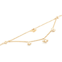 Load image into Gallery viewer, LOUIS VUITTON LV Flora Gram Necklace GoldM00981 Gold Plated Resin
