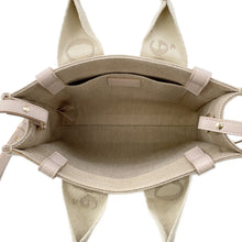 Load image into Gallery viewer, Chloe Woody 2WAYHandbag Beige/PinkCHC23US397 Canvas Leather Size Small
